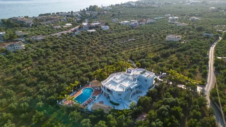 Villa Panoramic View outside in Kalamata, Messinia, Greece