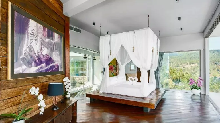 Bedroom view Villa Panoramic View, Sea View - Chaweng, Ko Samui Thailand