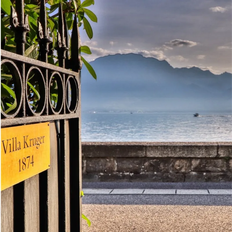 Villa Kruger direct access to the lake, Montreux Swiss Riviera