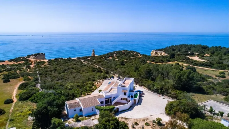 Front view House Panoramic View in Algarve, Portugal