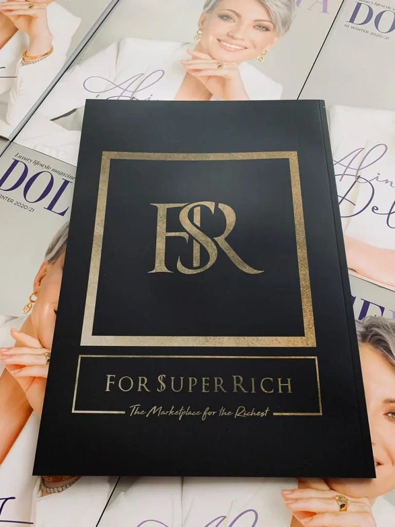 Back Cover ForSuperRich.com for N1 DOLCEVITA Luxury Lifestyle Magazine Russia 2020/2021