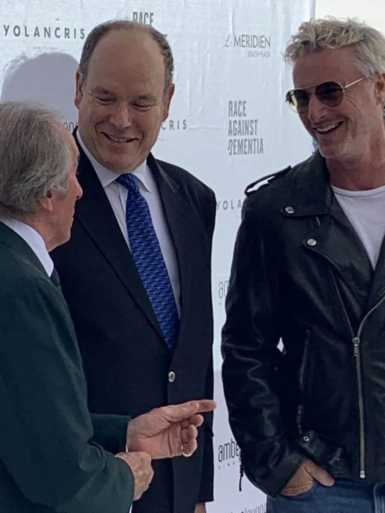 H.S.H Albert II Prince of Monaco, Sir Jackie Stewart, Eddie Irvine Amber Lounge Monaco