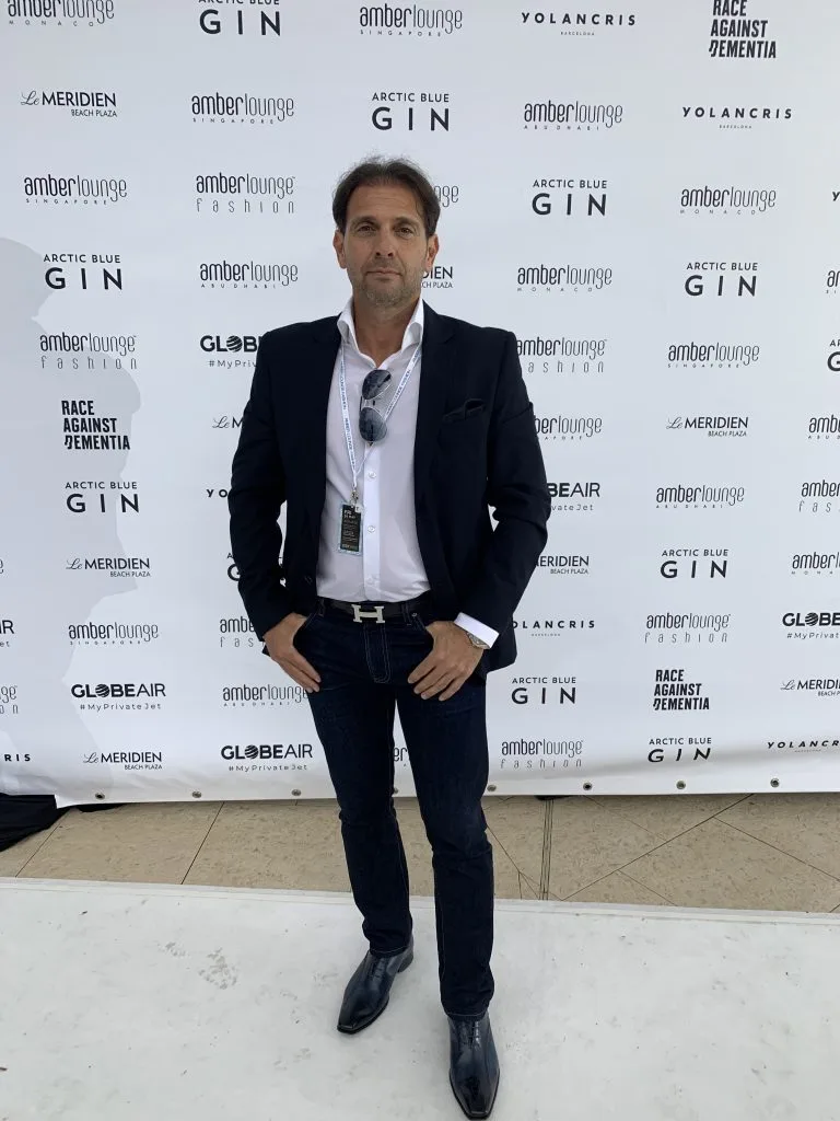 Eric Poirier Owner & Founder ForSuperRich.com at the Charity Fashion Show Amber Lounge Monaco