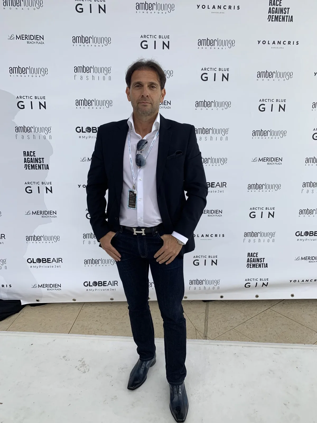 Eric Poirier at the Amber Lounge Charity Event in Monaco
