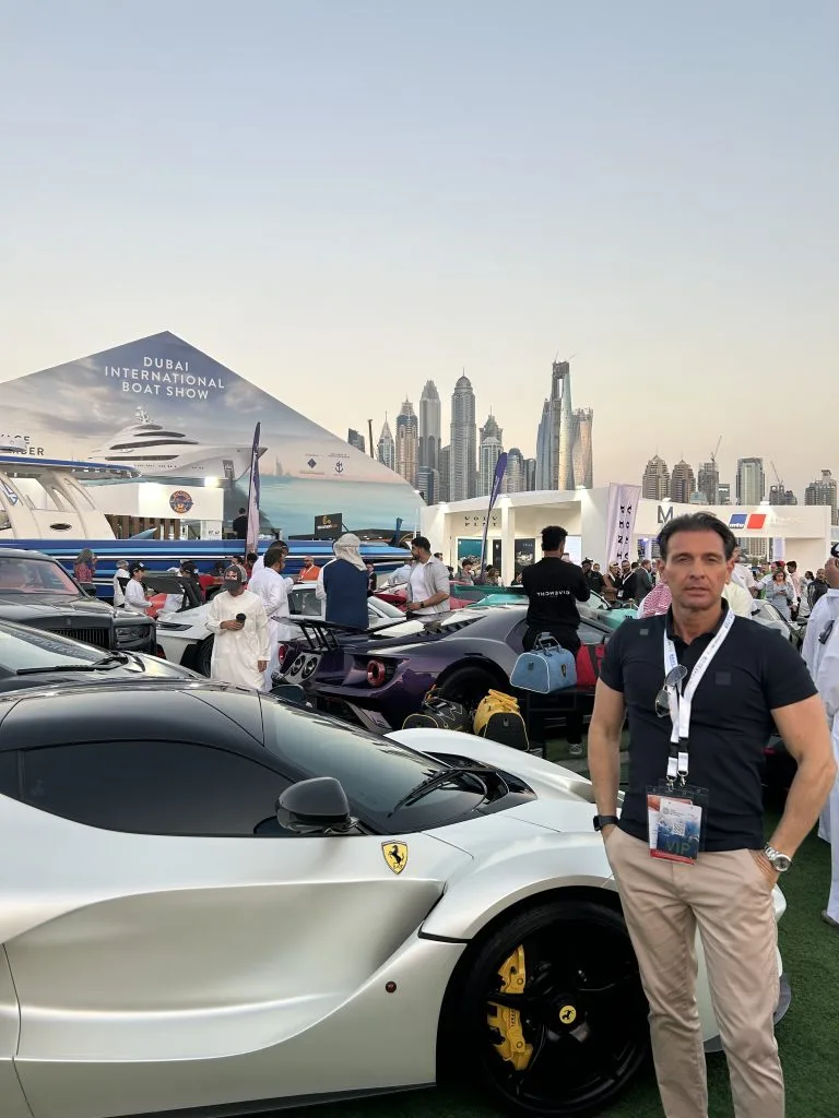 Dubai Boat Show 2024 visiting VIP Motors Eric Poirier Owner & Founder of ForSuperRich.com 