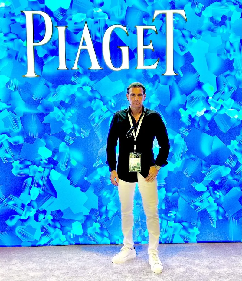 PIAGET Dubai Event, March 2024 VIP guest Eric POIRIER Owner & Founder of ForSuperRich.com 