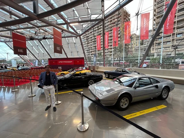 Eric Poirier Owner & Founder of ForSuperRich.com at the Monaco Car Auctions L'ASTAROSSA during Top Marques Monaco 2024