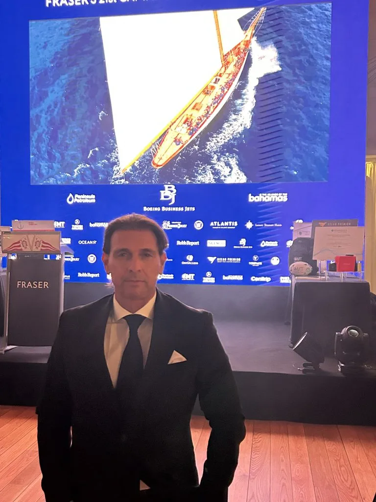 Monaco Yacth Show 2023 - Eric Poirier Owner & Founder of ForSuperRich.com on VVIP private event Fraser Captain night party at the Yacht Club Monaco
