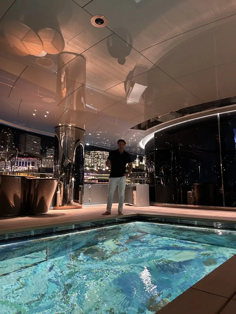 Monaco Yacth Show 2023 - Eric Poirier Owner & Founder of ForSuperRich.com on VVIP private event on the SAVANNAH 83.5M Feadship Superyacht 