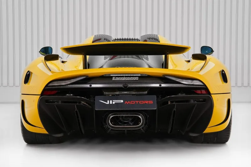 ForSuperRich.com 2019 Koenigsegg Regera Yellow limited Edition 1 OF 80 Back ViewI For Super Rich 