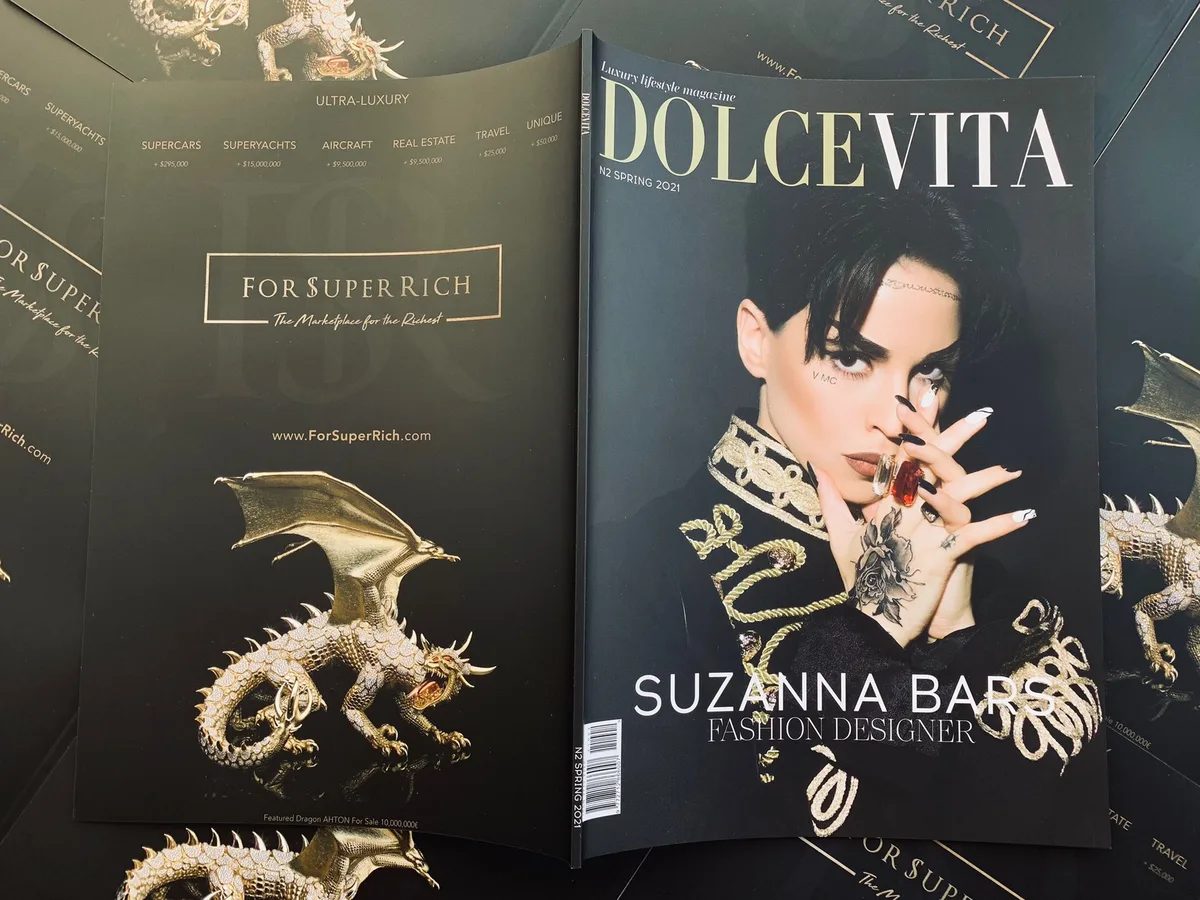 Back Cover ForSuperRich.com DOLCEVITA Magazine Russia Spring issue 2021