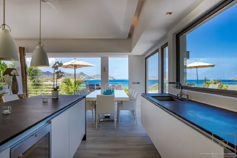 Luxury Villa Avenstar hillside of Camaruche with exceptional views of the sea, 5 bedrooms in Lorient - St Barth best rental For Super Rich