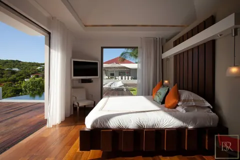 Contemporary Villa Gem-Palm Springs amazing panorama of the neighboring islands, 5 bedrooms in Gouverneur - St Barth available rental For Super Rich