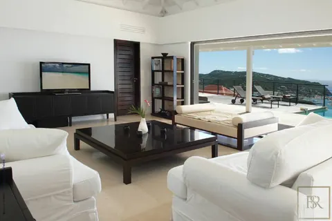 Luxury Villa The View located in Colombier panoramic view of neighboring islands and Gustavia, 4 bedrooms in St Barth search rental For Super Rich