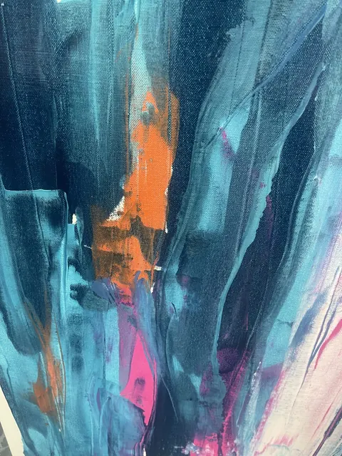 Painting Emerging lines - Emma Carey Baxendale Luxury for sale For Super Rich
