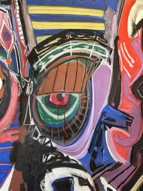 Painting One Face Two x Osmium - Nemo Germany for sale For Super Rich