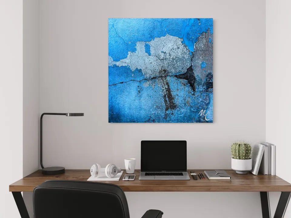 Painting Rêve bleu - Marcel Emilien for sale For Super Rich