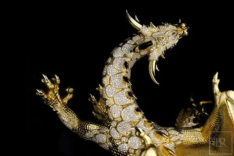 Sculpture Dragon AHTON  - Giberg Unique for sale For Super Rich