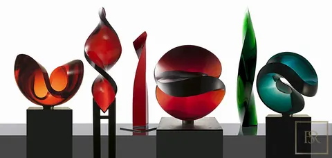 Sculpture BOHEMIAN CRYSTAL Glass Collection - Vlastimil Beránek