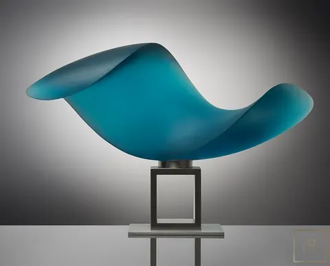 Sculpture Bohemian crystal Shell glass - Vlastimil Beránek 0 for sale For Super Rich