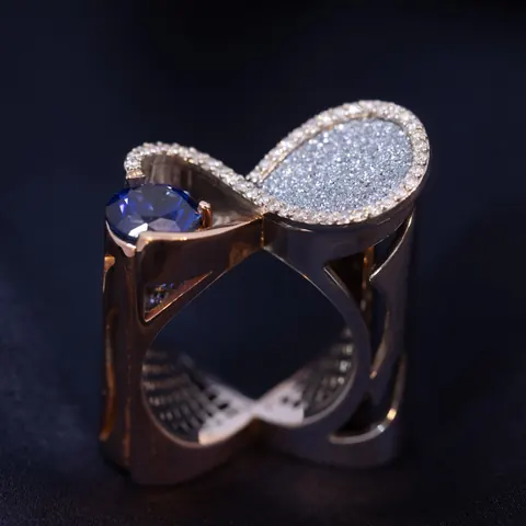 Ring Aqua Wave -  Myriam Soseilos Cyprus for sale For Super Rich