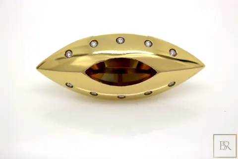 Ring 18ct gold with Citrine and diamonds - Constantinos Kyriacou 0 for sale For Super Rich Ring 18ct gold with Citrine and diamonds - Constantinos Kyriacou 0 for sale For Super Rich