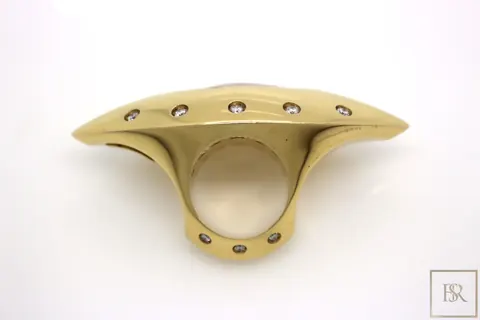 Ring 18ct gold with Citrine and diamonds - Constantinos Kyriacou Cyprus for sale For Super Rich Ring 18ct gold with Citrine and diamonds - Constantinos Kyriacou Cyprus for sale For Super Rich