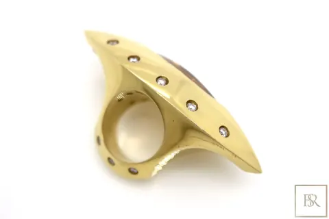 Ring 18ct gold with Citrine and diamonds - Constantinos Kyriacou Unique for sale For Super Rich Ring 18ct gold with Citrine and diamonds - Constantinos Kyriacou Unique for sale For Super Rich