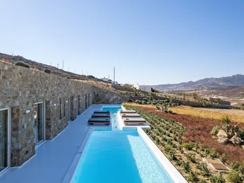 Architectural Villa Panoramic View, sea and nature views from every angle, 6 bedrooms in Mykonos deal for sale For Super Rich