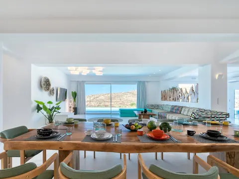Architectural Villa Panoramic View, sea and nature views from every angle, 6 bedrooms in Mykonos search for sale For Super Rich