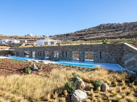 Architectural Villa Panoramic View, sea and nature views from every angle, 6 bedrooms in Mykonos