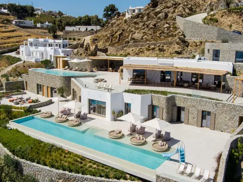 High-end Villa Panoramic View Sea View, 8 bedrooms in Mykonos