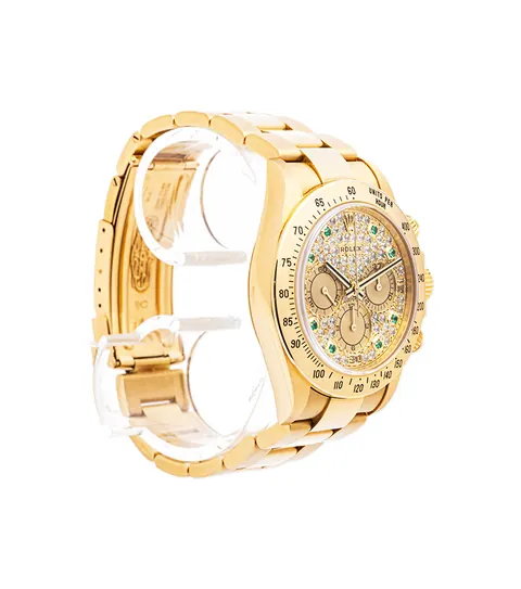 Rolex Daytona Ref. 16528 Pave Emerald Dial Germany for sale For Super Rich Rolex Daytona Ref. 16528 Pave Emerald Dial Germany for sale For Super Rich