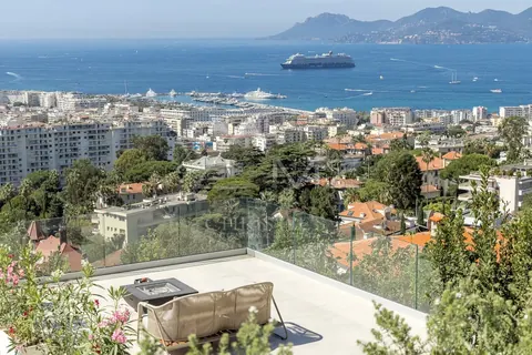 Contemporary Villa Heated swimming pool Land 1800m², 6 bedrooms in Cannes holiday rental For Super Rich