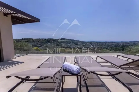 Contemporary  Villa Panoramic Sea Views petanque court, heated pool, 7 bedrooms in Mougins best rental For Super Rich