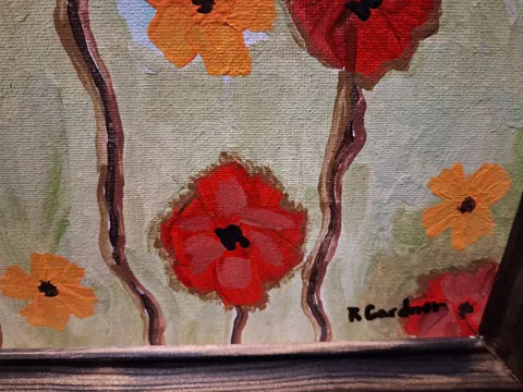 Poppies In Gold Unique for sale For Super Rich