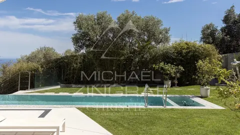 Contemporary Villa 5mn from Monaco panoramic sea view, 5 bedrooms in Beausoleil - French Riviera available rental For Super Rich