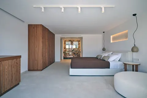 Elegant Villa Beach Front Panoramic sea view of Aegean, 5 bedrooms in Paros value rental For Super Rich