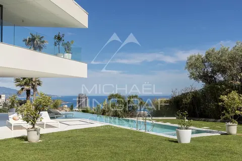 Contemporary Villa 5mn from Monaco panoramic sea view, 5 bedrooms in Beausoleil - French Riviera