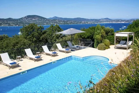 Contemporary Villa Panoramic sea view heated salt pool, 5 bedrooms in Gassin - French Riviera 0 rental For Super Rich