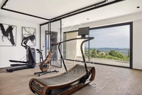 Contemporary Villa Panoramic sea and hills views infinity pool, 5 bedrooms in Chateauneuf Grasse ultra luxury rental For Super Rich