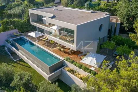 Modern Villa close to the center long size Swimming pool, 5 bedrooms in Cannes MZILO1323 rental For Super Rich