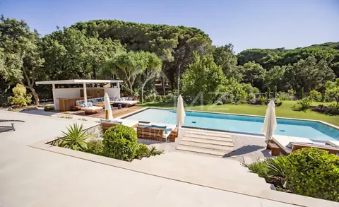 California-style Villa 8 mn walk from Pampelonne beaches Bowling, sauna, pool, 6 bedrooms in Ramatuelle MZILOST1487 rental For Super Rich