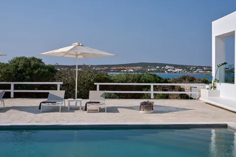 Elegant Villa Beach Front Panoramic sea view of Aegean, 5 bedrooms in Paros 0 rental For Super Rich