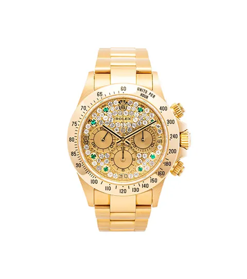 Rolex Daytona Ref. 16528 Pave Emerald Dial
