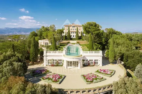 Century Castle ONE-OF-THE-KIND Landscaped garden with unique pool, several bedrooms in Cannes 0 rental For Super Rich