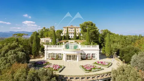 Century Castle ONE-OF-THE-KIND Landscaped garden with unique pool, several bedrooms in Cannes MZILO1568 rental For Super Rich