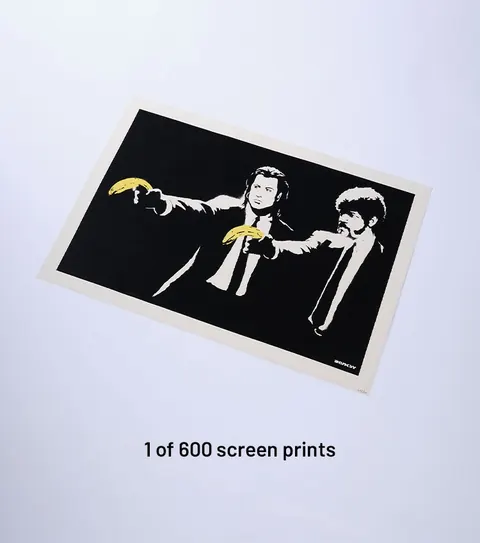 Painting Banksy Pulp Fiction (unsigned, 2004) - Banksy