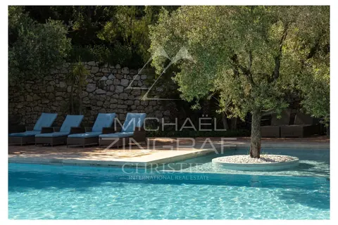 Bastide Villa Built 1920 hillside panoramic view of the sea and the Esterel mountains, 13 bedrooms in Mougins - French Riviera search for sale For Super Rich