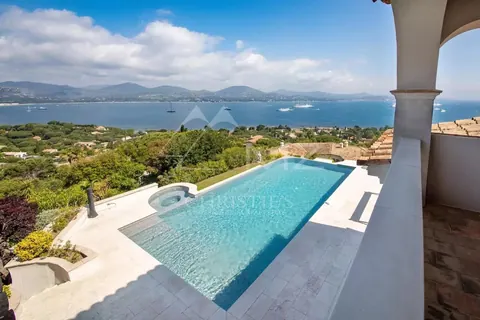 High-end Villa incredible views of the sea and the Gulf of Saint Tropez infinity pool with jets, 6 bedrooms in Gassin 0 rental For Super Rich